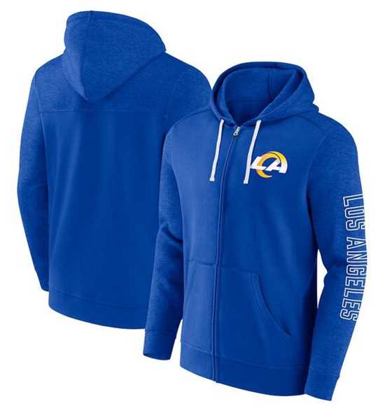 Men's Los Angeles Rams Royal Offensive Lineup Hoodie Full-Zip Hoodie,We sell and wholesale Men's Los Angeles Rams Royal Offensive Lineup Hoodie Full-Zip Hoodie on line form chian!